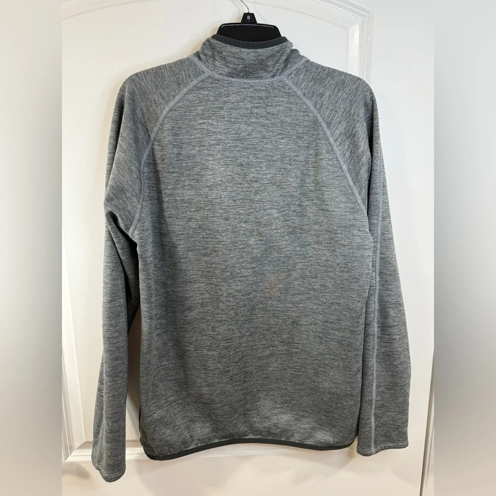 The North Face 1/4 Zip Fleece Pullover Mens M Gray Lightweight Jacket - Picture 4 of 12